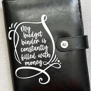 Budget Binder, Cash Envelope System Binder, Laminated Cash Envelopes, A6 Binder